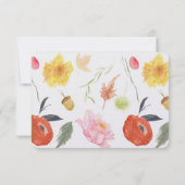 Fleurs aquarelle RSVP (Dos)