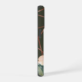Fleurs aquarelles à monogramme vert foncé (Côté droit)