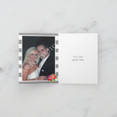 Fleurs aquarelles gris blanc mariage Merci (Intérieur)