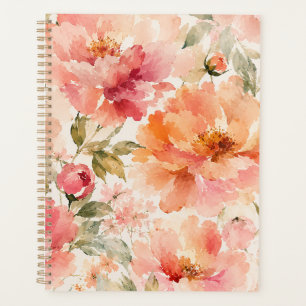 Fleurs aquarelles romantiques chaudes d'été