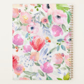 Fleurs aquarelles rose violet 2026 (Dos)