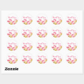 Fleurs aquarelles - Stickers Mariage (Feuille)