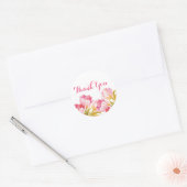 Fleurs aquarelles - Stickers Mariage (Enveloppe)