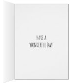 Fleurs aquarelles Whimsical Bonne carte d'annivers (Intérieur (Droit))