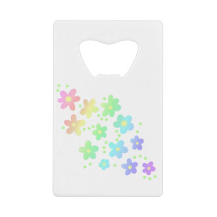 Fleurs arc-en-ciel Pastel Whimsical