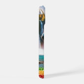 Fleurs arc-en-ciel Unicorn Green Trees Lac de casc (Côté droit)