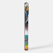 Fleurs arc-en-ciel Unicorn Green Trees Lac de casc (Côté droit)