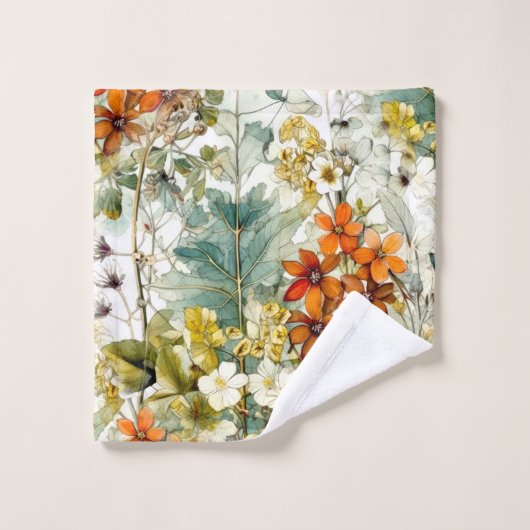 Fleurs art nature (Gant de toilette)