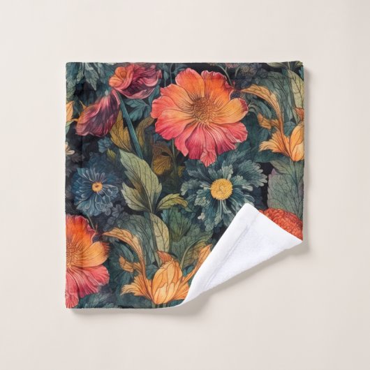 Fleurs art nature (Gant de toilette)