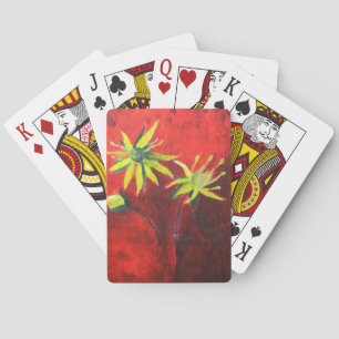 Fleurs Art Peinture Classique Cartes de Jeu