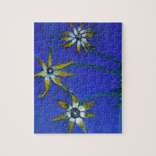 Fleurs art texturé Puzzle avec boîte cadeau (Vertical)