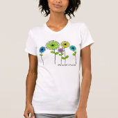 Fleurs Artsy retirées de T-shirts d'infirmière (Devant)