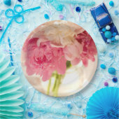 Fleurs Assiette en Papier (Fête)