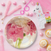 Fleurs Assiette en Papier (Fête)