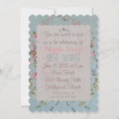 Fleurs attrayantes - Invitations / RSVP Anniversai (Dos)