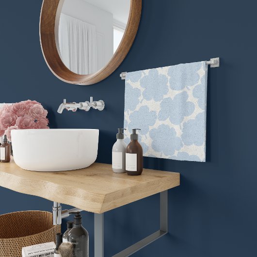 Fleurs Audacieuses Monochromes Bleu Poudre