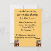 Fleurs aux couleurs d'automne - Carte RSVP (Dos)