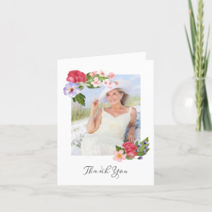 Fleurs avec Merci photo