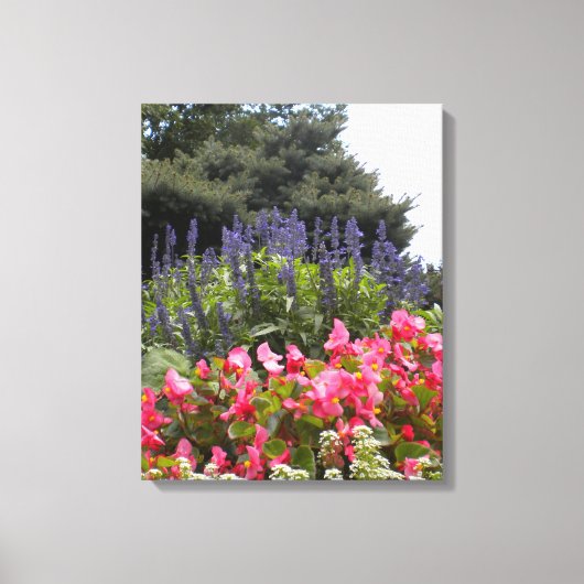 Fleurs avec Oiseau de Pré Toile enveloppée (Recto)