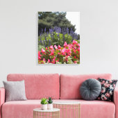 Fleurs avec Oiseau de Pré Toile enveloppée (Insitu(Salon))