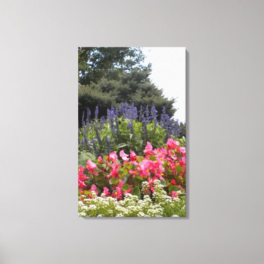 Fleurs avec Oiseau de Pré Toile enveloppée (Recto)