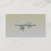 fleurs azalées blanches simples cartes de visite. (Dos)