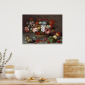 Fleurs - Balthasar van der Ast Poster des Beaux-Ar (Cuisine)