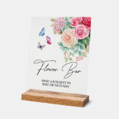 Fleurs Bar Bloom Papillons Shower de Mariage  (Angle)