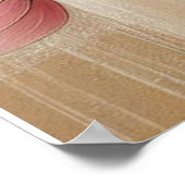 Fleurs Beige-Rose moderne 33 Poster (Coin)