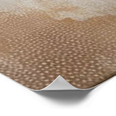 Fleurs Beige-Rose moderne 44 Poster (Coin)