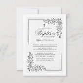 Fleurs Bénédiction Religieuse Invitation (Devant)