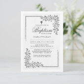 Fleurs Bénédiction Religieuse Invitation (Debout devant)