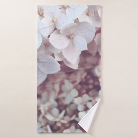 FLEURS BLANCHES (Serviette de bain)