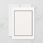 Fleurs blanches Carte de remerciements plat (Dos)