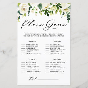 Fleurs blanches Ce qui se trouve sur votre carte d