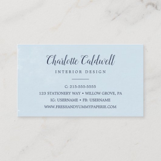 Fleurs blanches classiques | Carte de visite rusti (Dos)