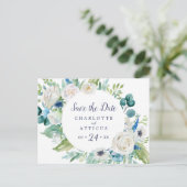 Fleurs blanches classiques Enregistrer la carte po (Debout devant)