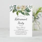Fleurs blanches classiques Invitation de la fête d (Debout devant)