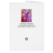 FLEURS BLANCHES COEUR / Fête des mères (Dos)