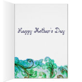 FLEURS BLANCHES COEUR / Fête des mères (Intérieur (Droit))