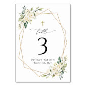 Fleurs Blanches Crème, Bohème, Numéros de Table de (Par défaut)