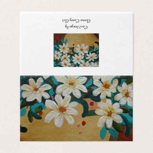 Fleurs blanches crémeuses (Outside Unfolded)