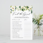 Fleurs blanches d'hiver Trouvez la carte de douche (Debout devant)