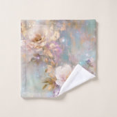 Fleurs blanches d'or féminin (Gant de toilette)