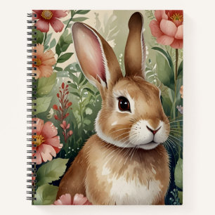 Fleurs blanches et Carnet Bunny Dreams