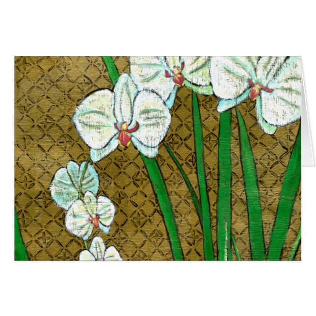 Fleurs blanches et tiges vertes à la frontière Bro (Devant horizontal)