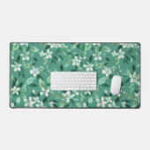 Fleurs blanches fantaisistes sur Turquoise (Clavier et souris)
