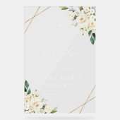 Fleurs blanches, fleurs crème, Bienvenue au baptêm (Recto)