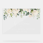 Fleurs blanches, Fleurs de crème, Boho, Bienvenue (Recto)