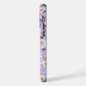 Fleurs blanches florales bleues personnalisables (Côté gauche)